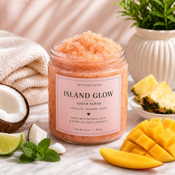 "Island Glow" Sugar Scrub - Coconut Scent
